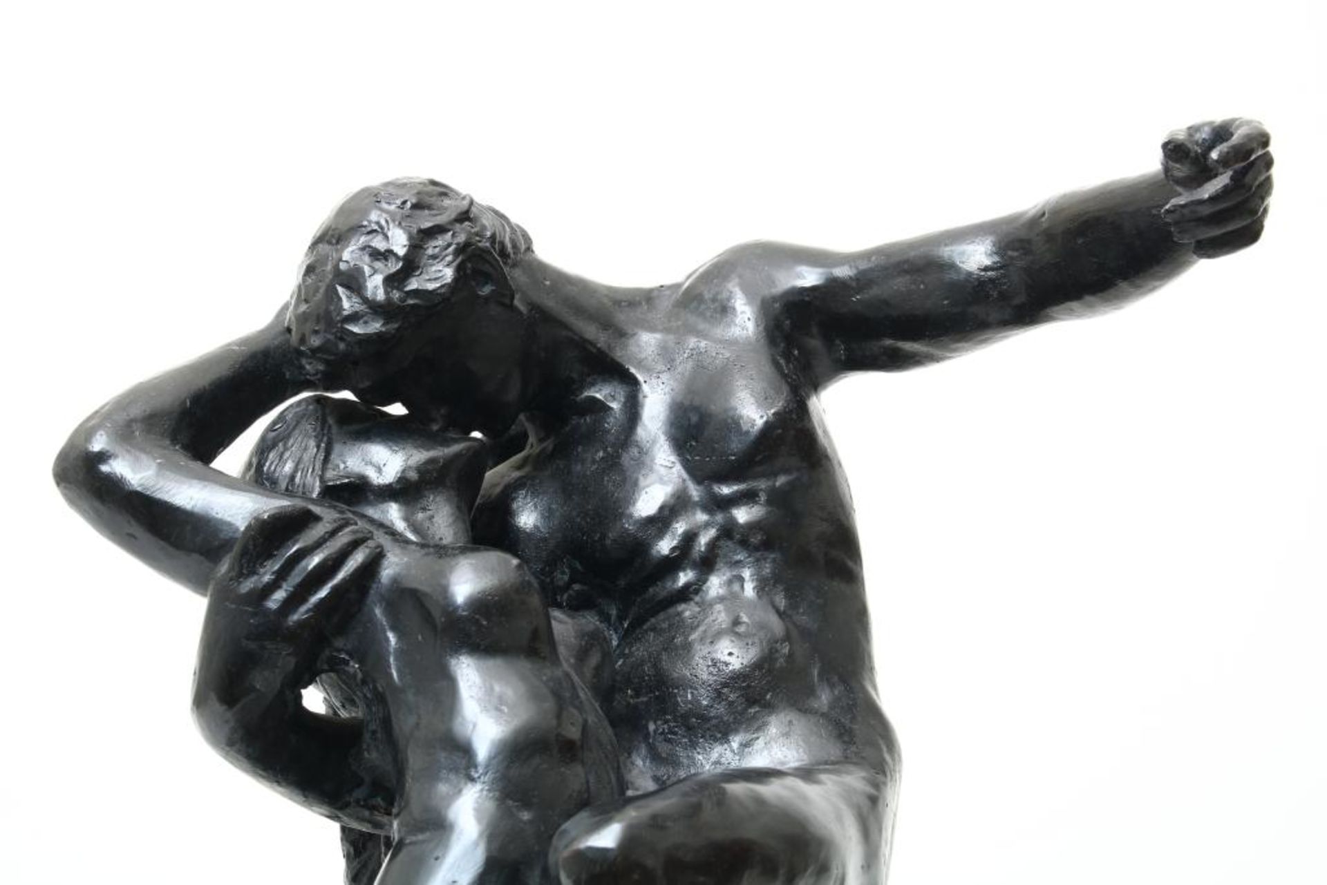 Onbekend, de kus bronzen sculptuur 20e E - Image 3 of 7