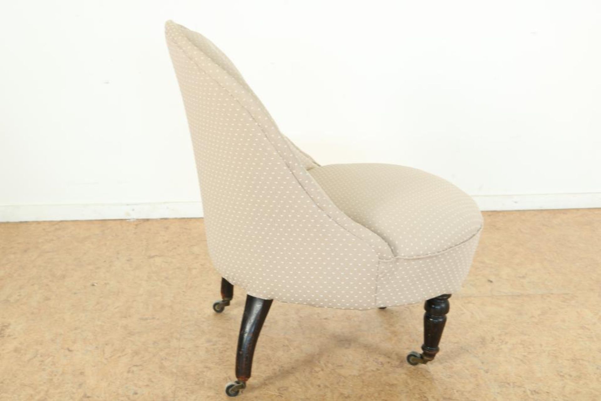 Victoriaanse damesfauteuil op wieltjes - Image 4 of 4