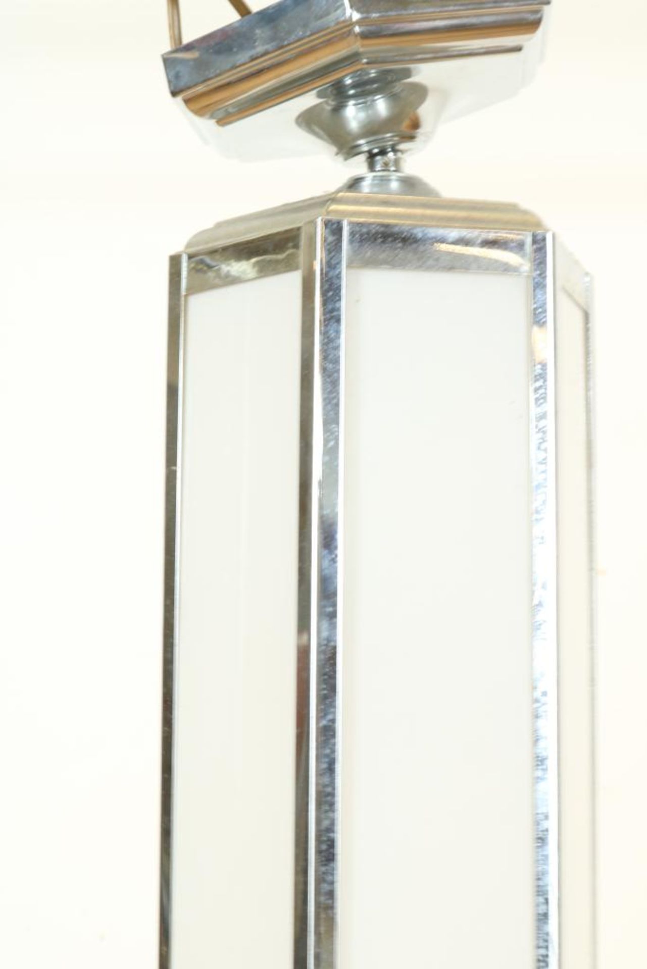 Art Deco stalen hanglamp - Image 3 of 4