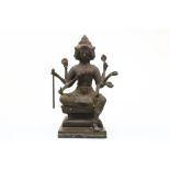 Bronzen sculptuur van Brahma