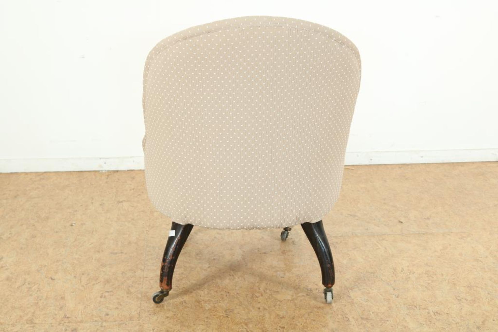 Victoriaanse damesfauteuil op wieltjes - Image 3 of 4