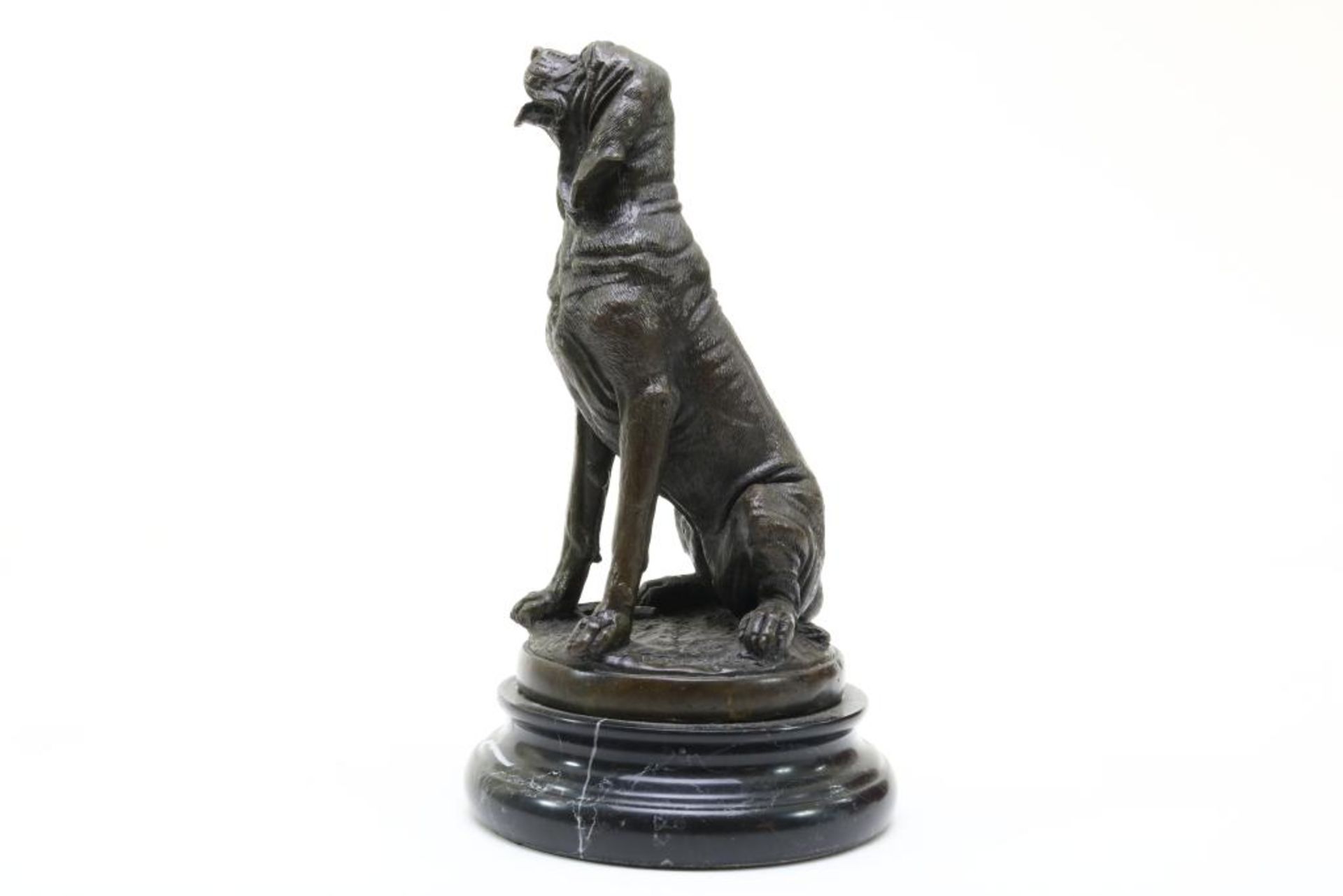 Bronzen sculptuur van hond - Image 5 of 5
