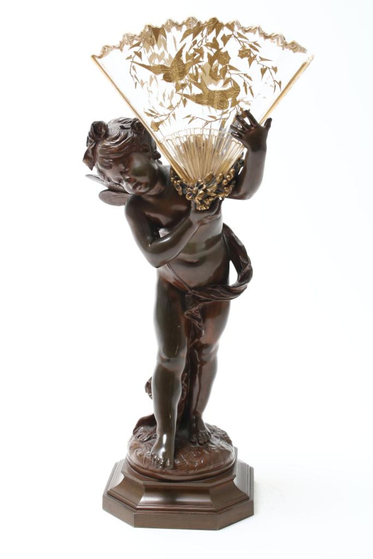 Bronzen sculptuur van putti