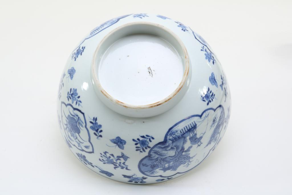 18e eeuwse Chinese Punchbowl porselein - Bild 3 aus 4
