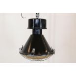 Zwartlak industriele hanglamp