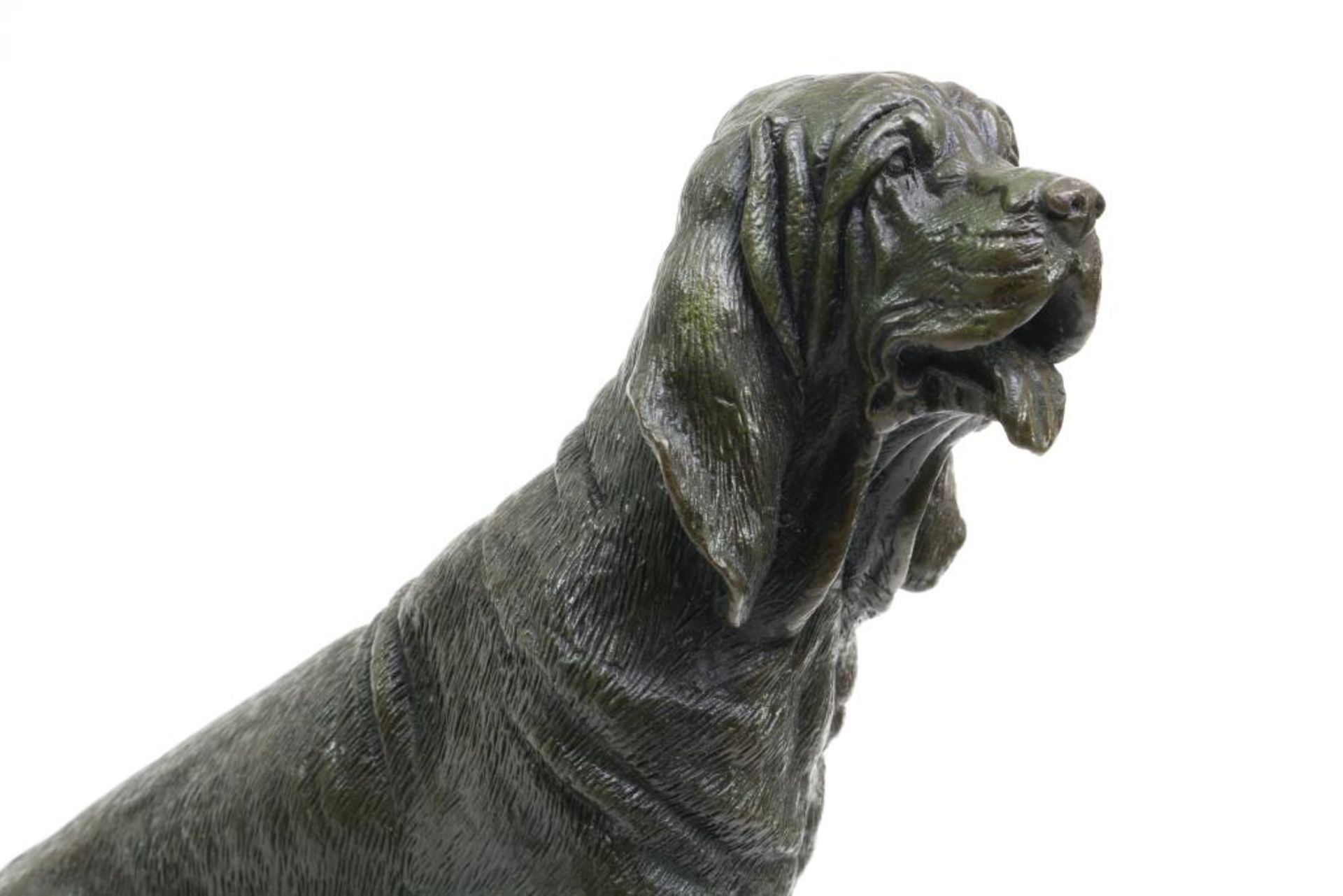 Bronzen sculptuur van hond - Image 3 of 5