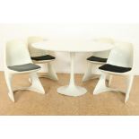 4 Casala design stoelen + tafel