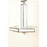 Art Deco stalen hanglamp