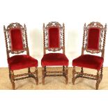 Serie van 3 Mechelse stoelen