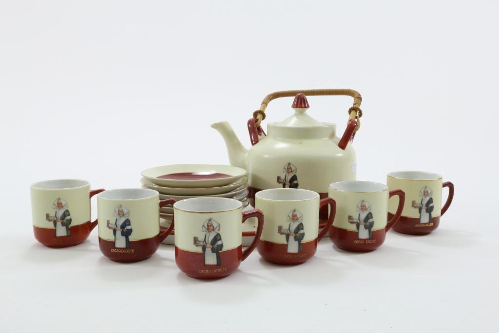 Droste servies, dienblad, 2 blikjes, 17x - Image 4 of 4