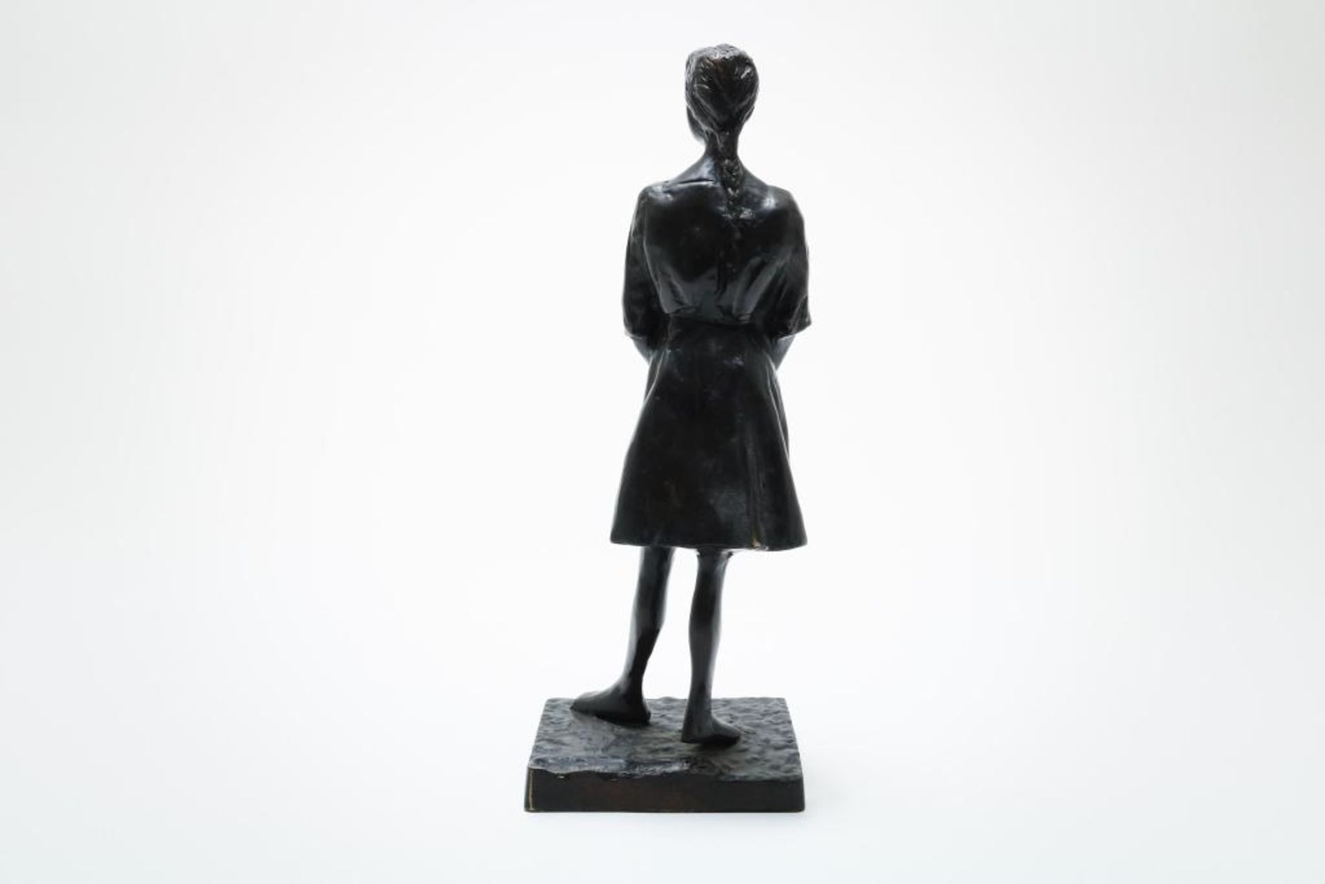Bronzen sculptuur van meisje - Bild 3 aus 5
