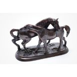 Sculptuur van 2 paarden