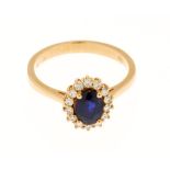 Rose gouden entourage ring