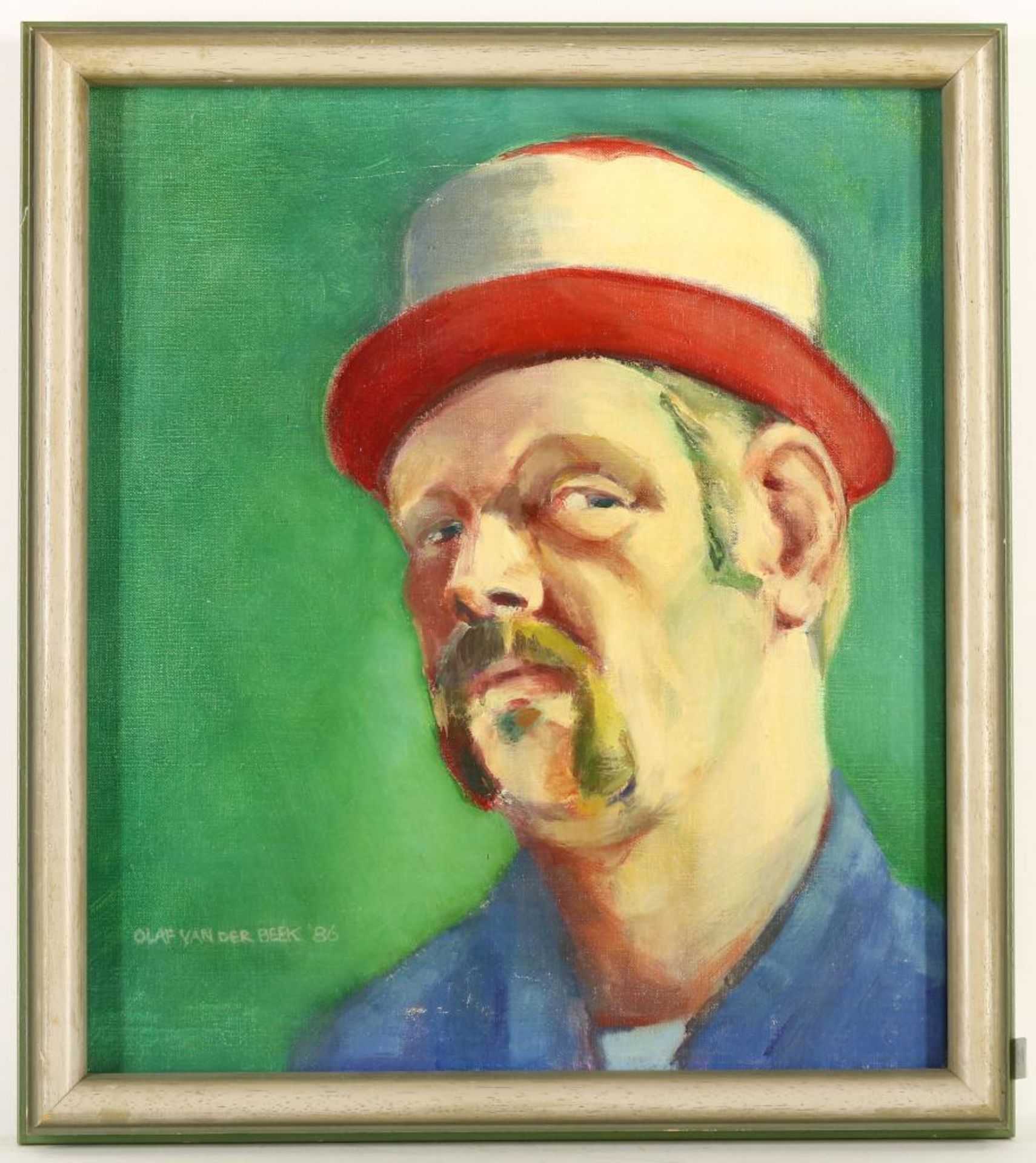 Beek, Olaf van portret van man met hoed - Image 4 of 4
