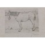Mankes Jan, (1889-1920) ets, staandpaard