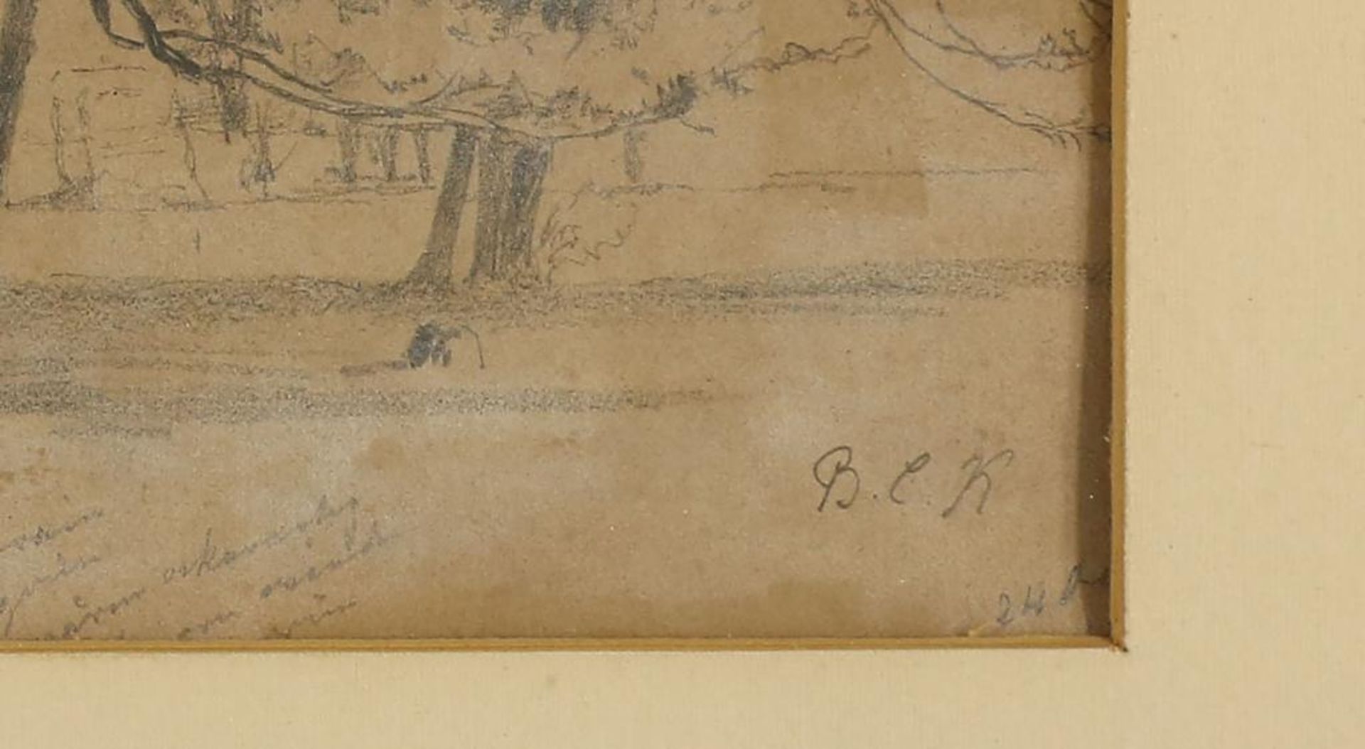 Koekkoek B.C. (1803-1862) schets bomen - Bild 4 aus 4