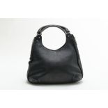 CHANEL, Hobo zwart leren tas