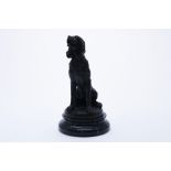 Bronzen sculptuur van hond