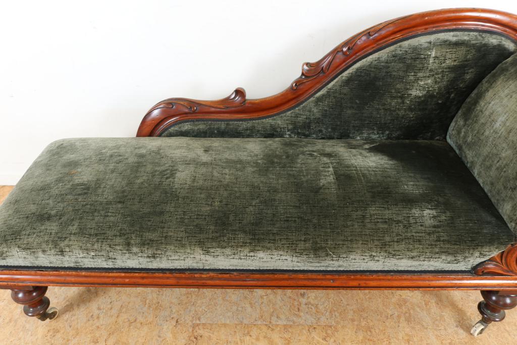 Mahoniehouten Chaise Lonque Engeland 19e - Bild 6 aus 7