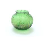 Groene Loetz vaas met dradendecor