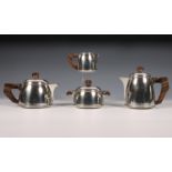 Frankrijk, thee- en koffieservies met houten blad, "Egoiste" , Art Deco,