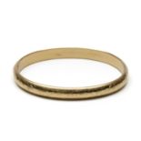 14 kt. Gouden stijve armband