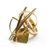 Anneke Schat, 14 kt. gouden ring,