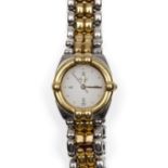 Chopard, staal met gouden dameshorloge, quartz,