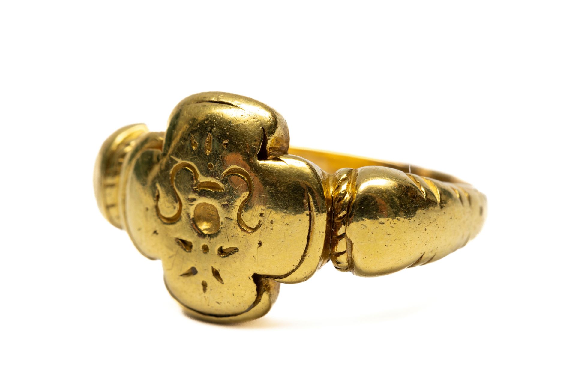 Hoog gehalte gouden ring, Indonesië, 19e eeuw. - Bild 2 aus 2