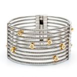 D'Arsy, stalen moderne brede armband,