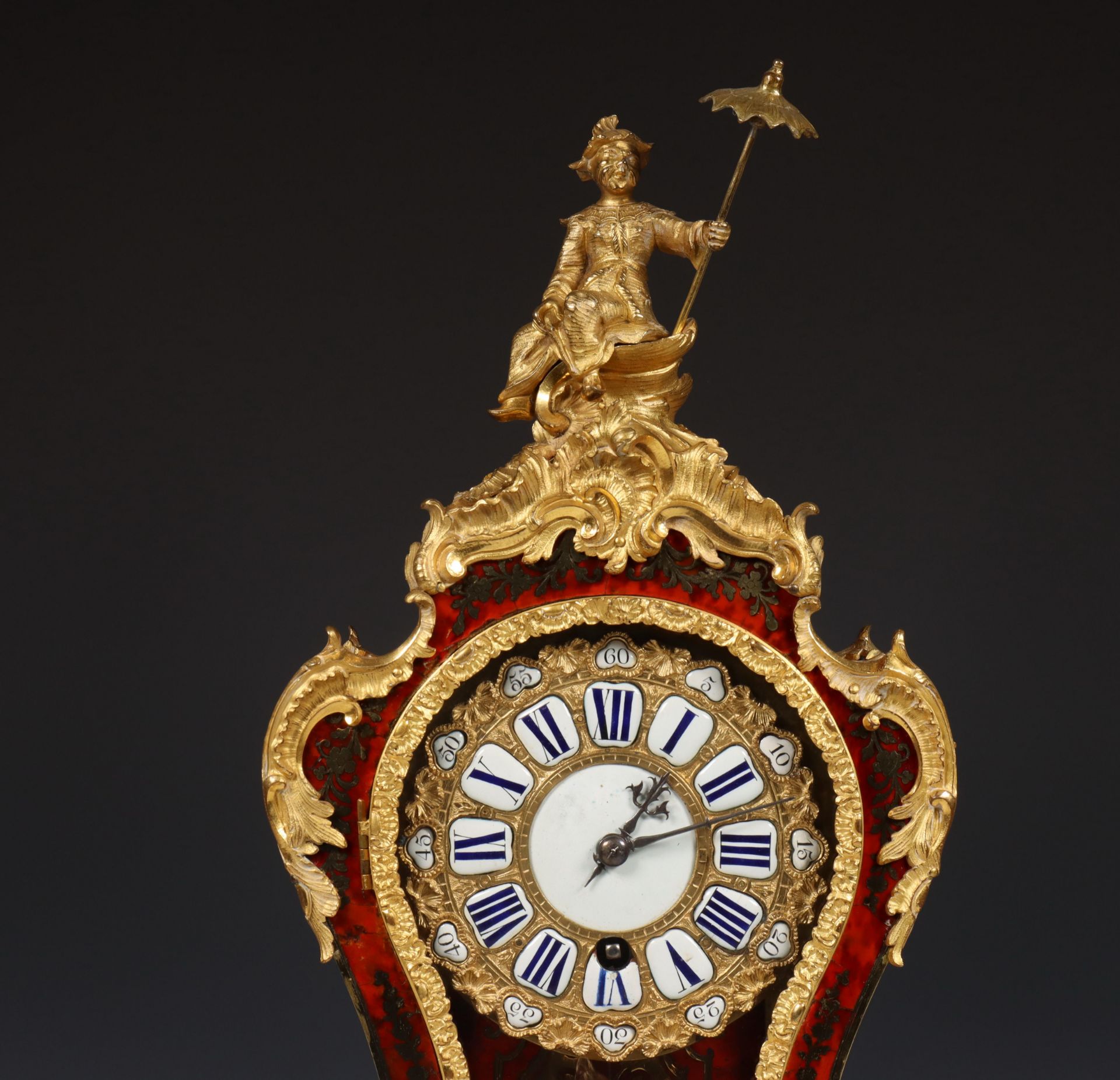 Frankrijk, Boulle console klok, Louis XV, 18e eeuw. - Bild 4 aus 10