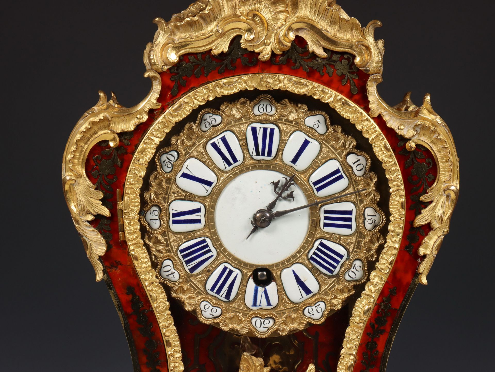 Frankrijk, Boulle console klok, Louis XV, 18e eeuw. - Bild 6 aus 10