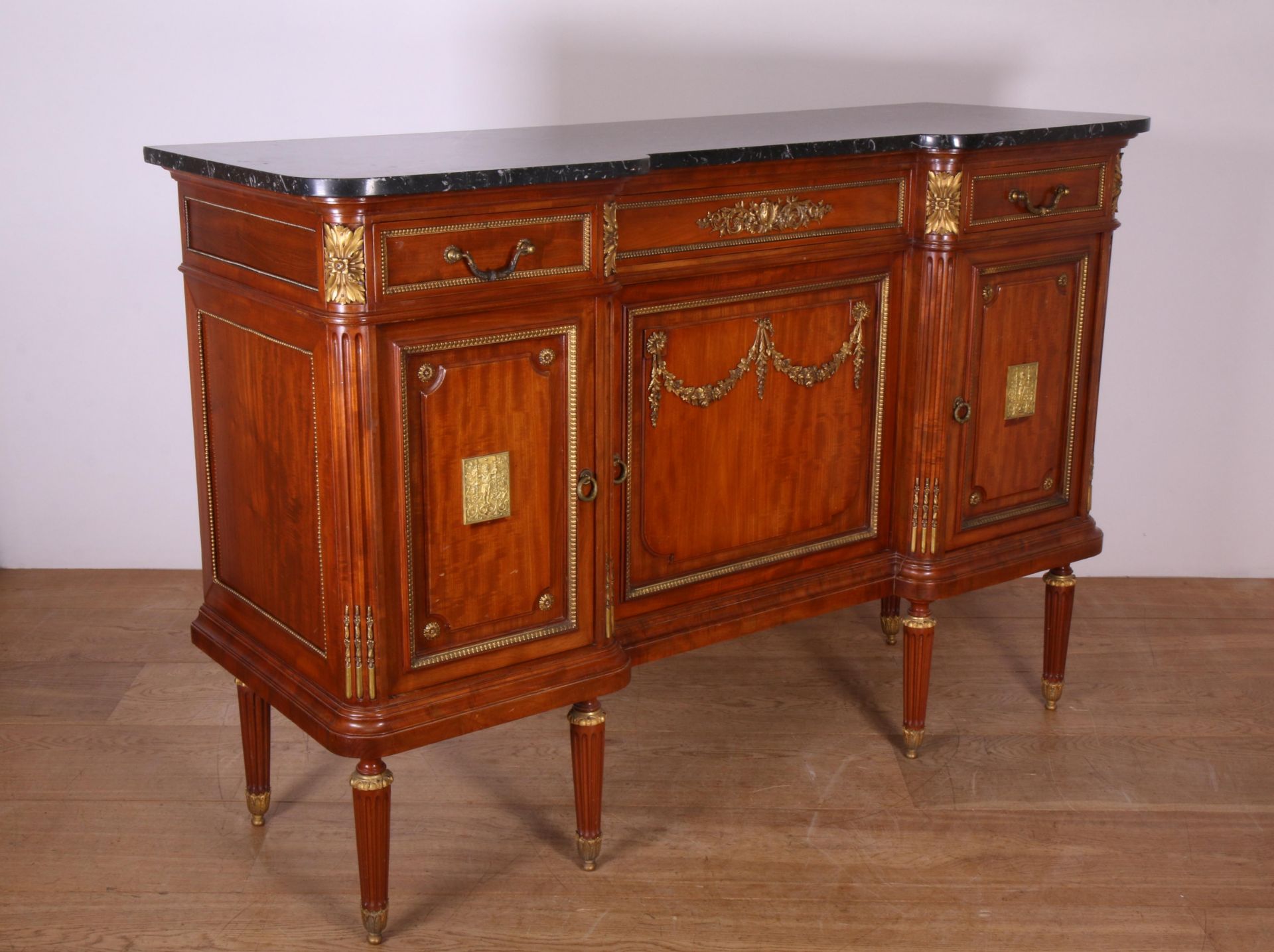 Mahoniehouten dressoir in Louis XVI-stijl, - Image 3 of 4