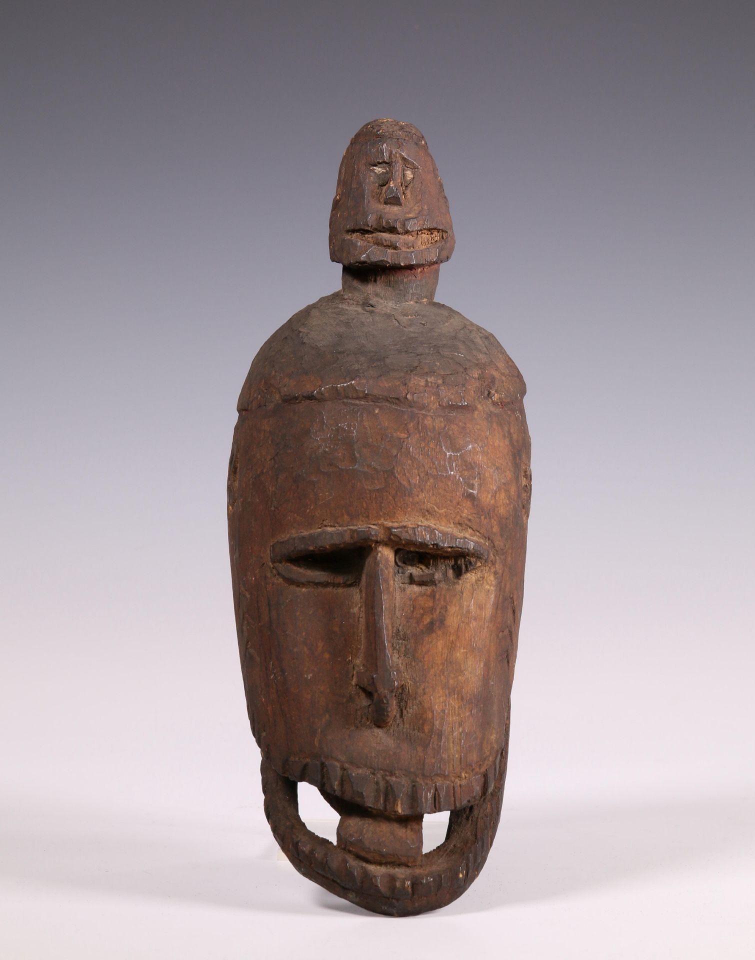 Papua, Asmat, wooden replacement trophy head, early 20th century - Bild 2 aus 5
