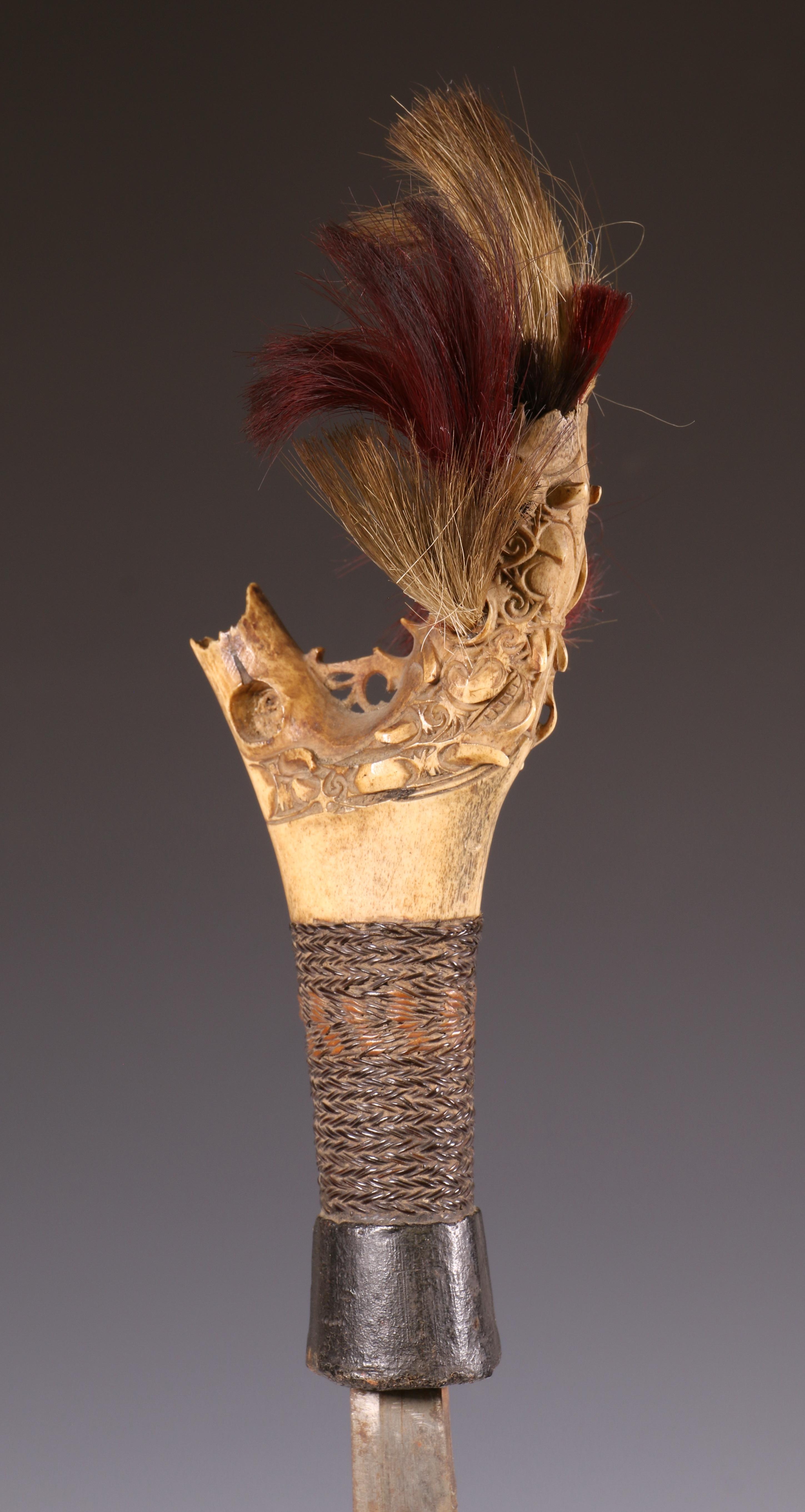 Borneo, East Kalimantan, Kenyah-Kayan Dayak, sword, mandau, - Image 8 of 9