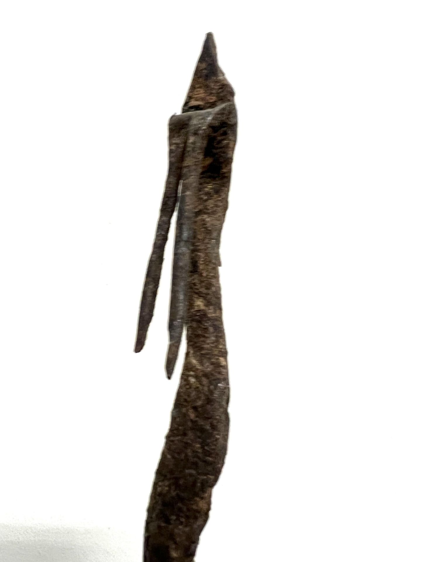 Mali, Dogon, two iron ceremonial stakes in the shape of a snake.