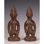 Nigeria, Yoruba, a pair of Ibeji figures