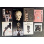 Collection of eight books on African art and crafts, forms and materials.