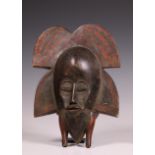 Ivory Coast, Senufo, kplie face mask, ca. 1930's