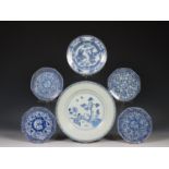 China, collectie blauw-wit porselein, 18e eeuw,