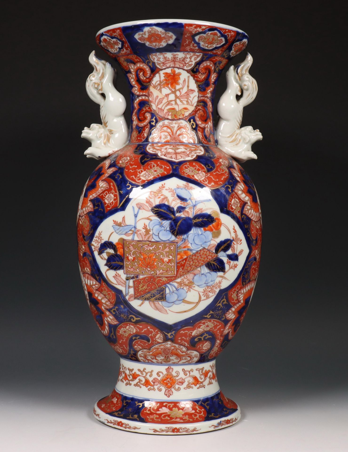 Japan, Imari porseleinen vaas, Meiji periode (1868-1912), - Bild 4 aus 6