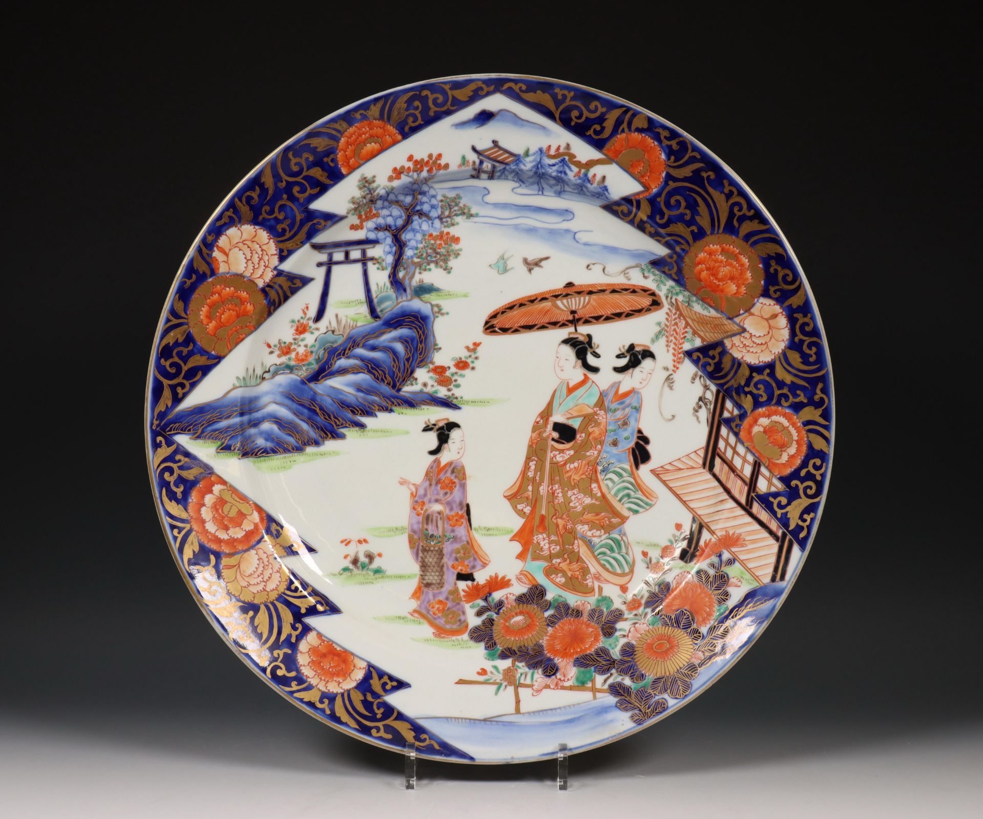 Japan, Imari porseleinen schotel, late Meiji periode (1868-1912),