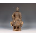 China, houten figuur van Guanyin, mogelijk Song-dynastie (960-1279),