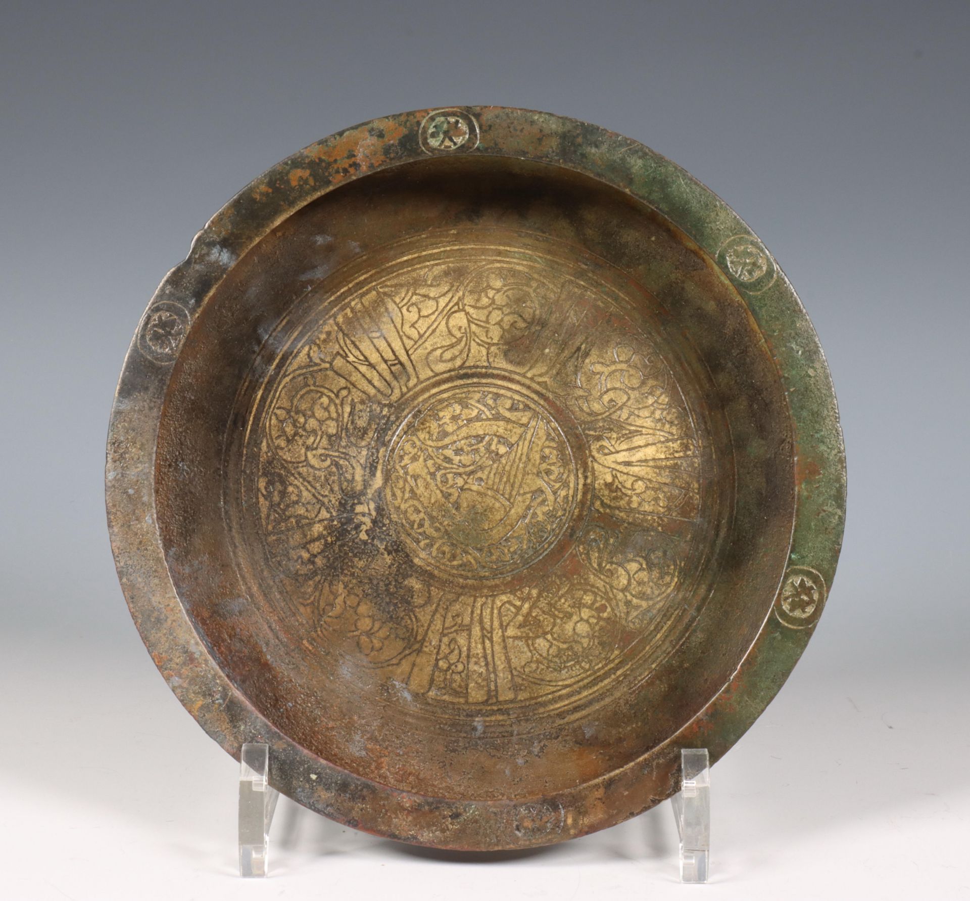Persia, bronze Seljuk ceremonial bowl, ca. 1100-1200, - Image 2 of 4