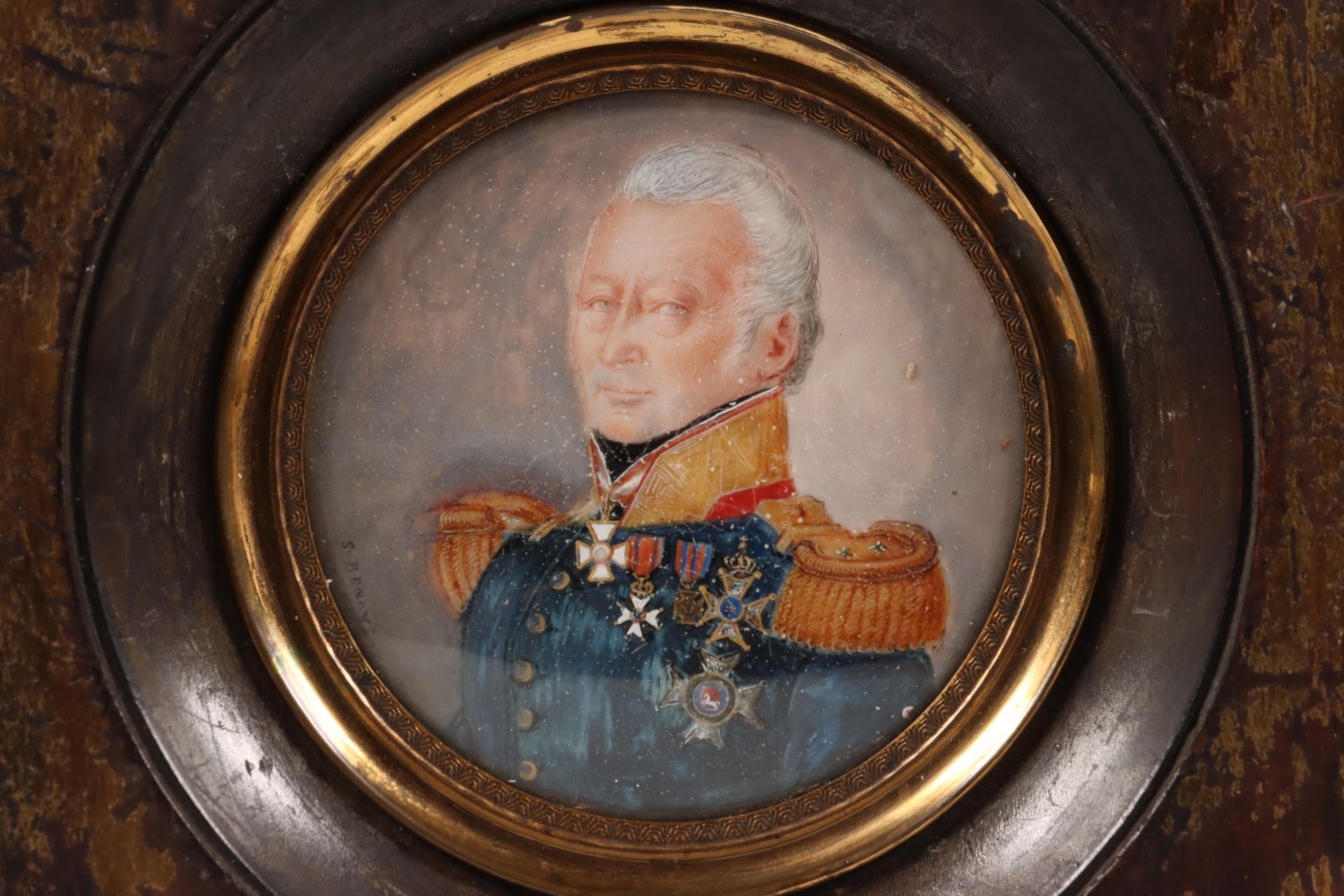 Samuel Baruch Benavente de Pimentel (1789-1840), portret miniatuur van Maximiliaan Jacob de Man (176 - Bild 2 aus 3