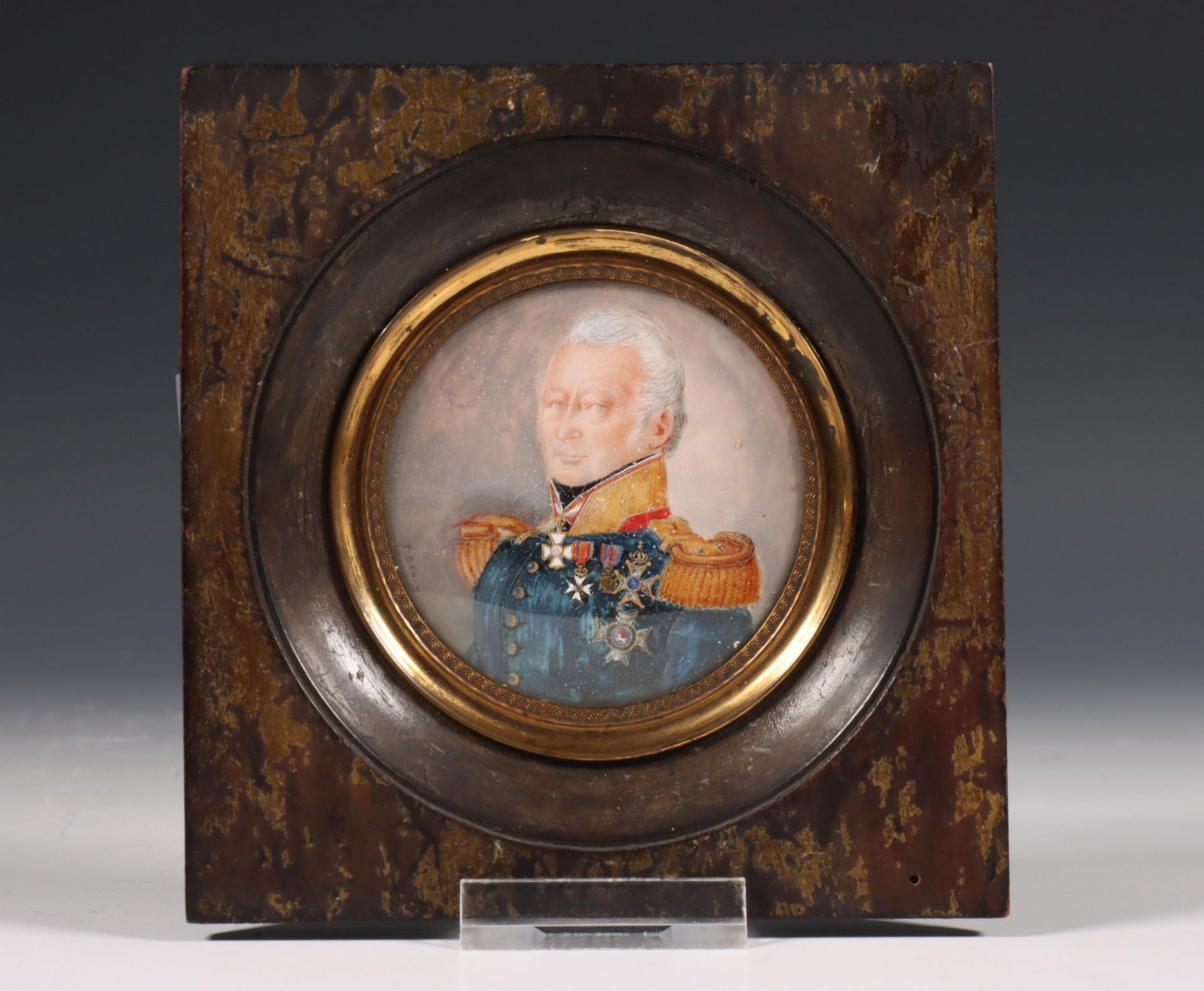 Samuel Baruch Benavente de Pimentel (1789-1840), portret miniatuur van Maximiliaan Jacob de Man (176