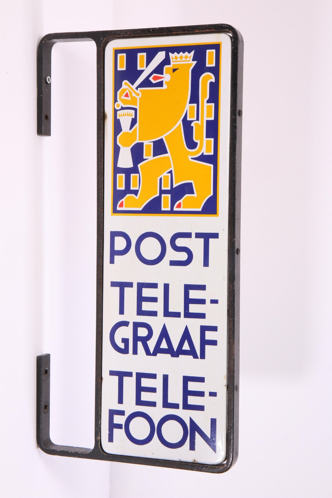 Nicolaas de Koo (1881-1960), dubbelzijdig uithangbord PTT, ontwerp 1937. - Image 2 of 2