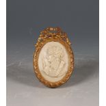 Italië, lavastenen reliëf miniatuur voorstellende Diana, 19e eeuw.