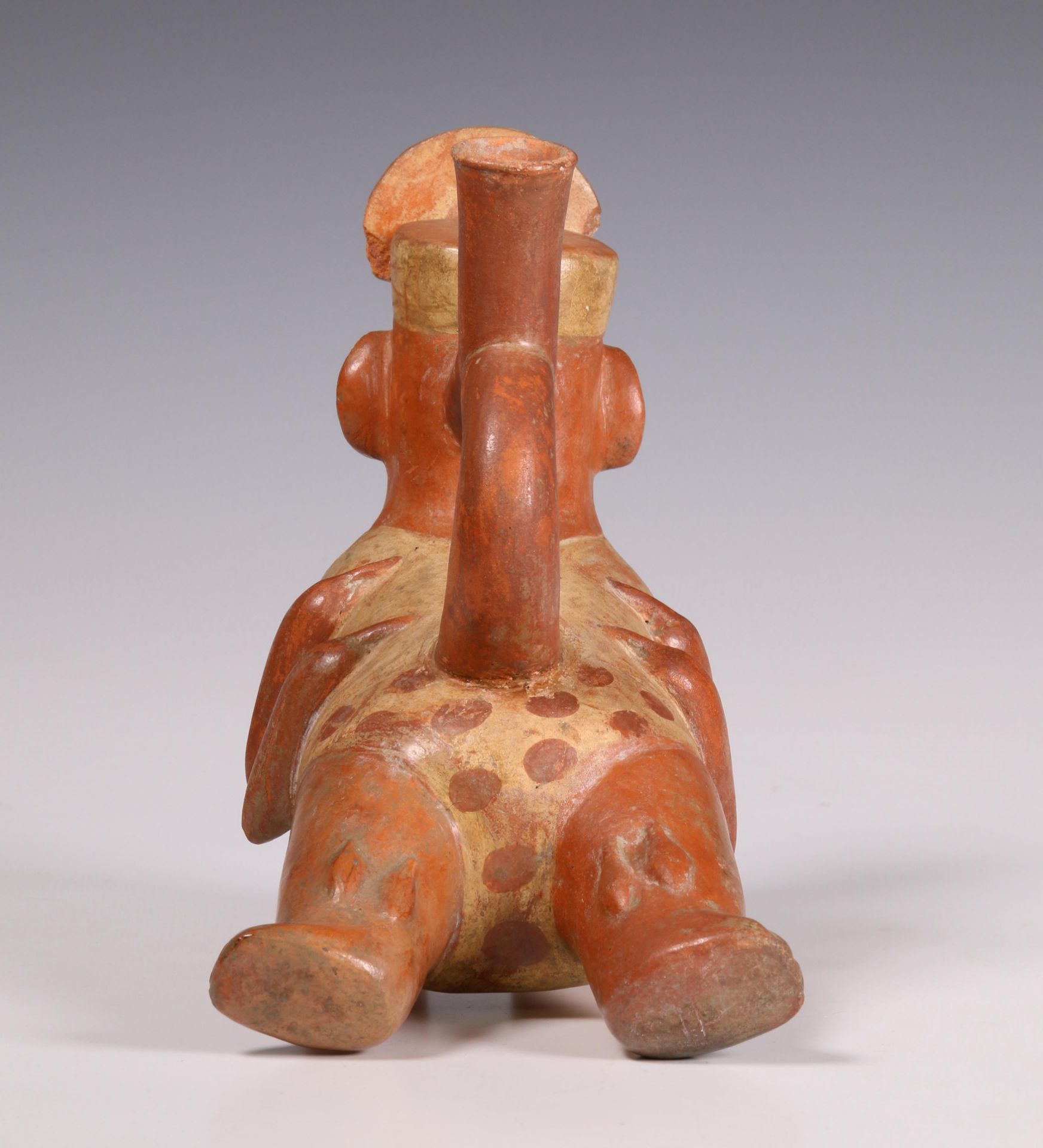 Peru, Moche, a terracotta stirrup-spout vessel, 200-700 AD, - Image 6 of 6