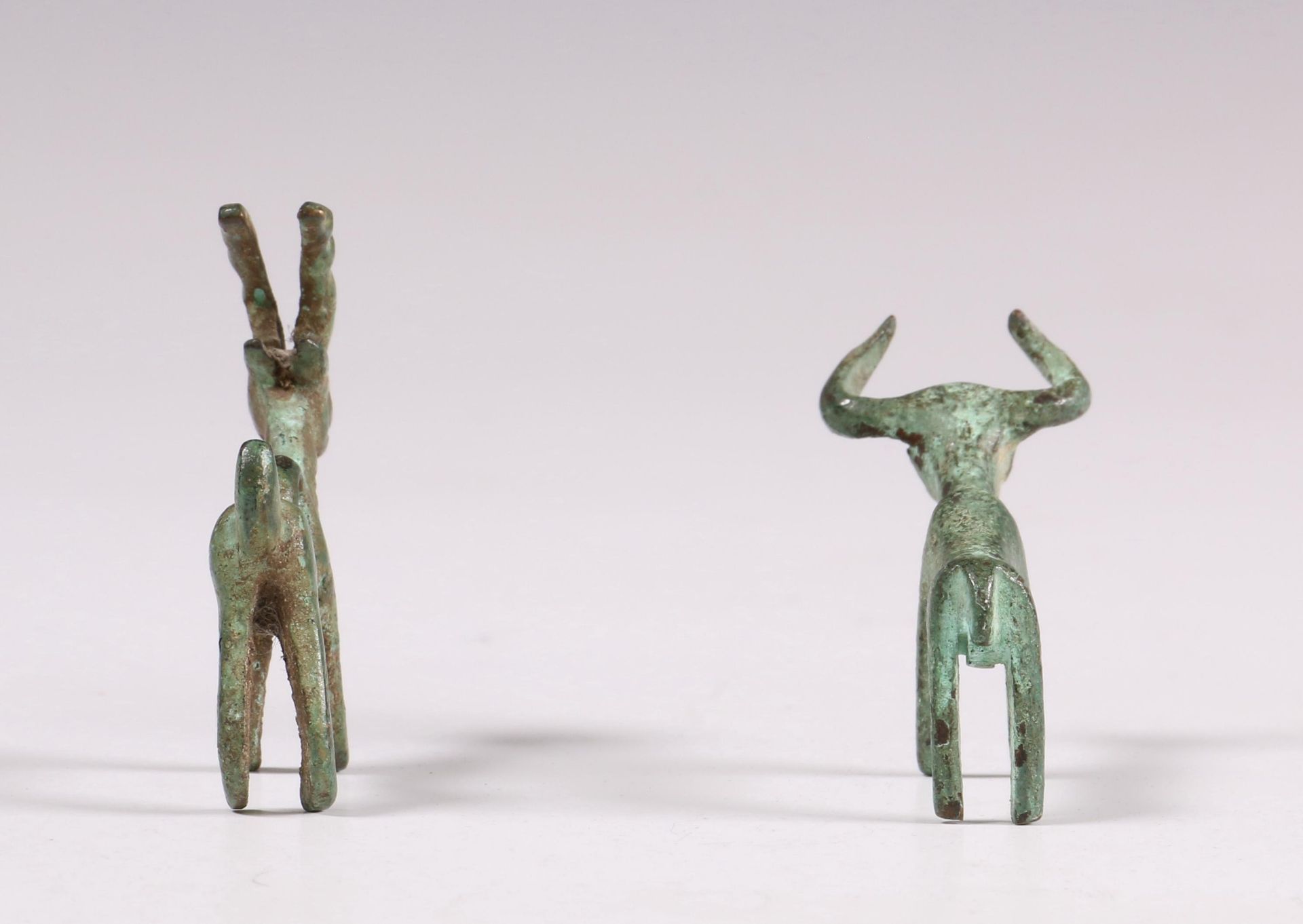 Luristan, two bronze animals, ca. 800 BC; - Bild 4 aus 4